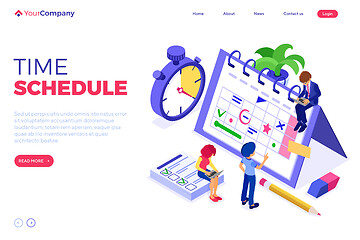 Image showing Planning schedule time management