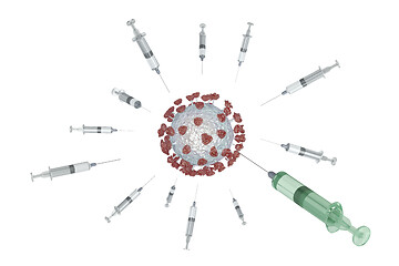 Image showing Vaccines against the virus