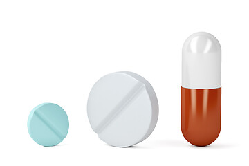 Image showing Medicaments on white background