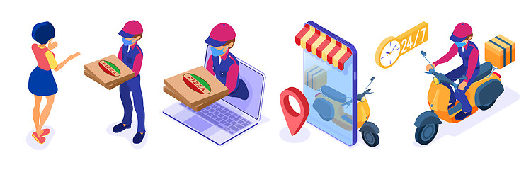 Image showing secure online food delivery service