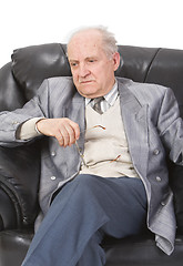 Image showing Thoughtful senior man