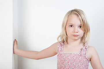 Image showing Portrait of a young teenager girl in studio