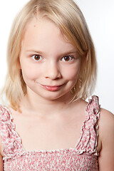 Image showing Portrait of a young teenager girl in studio