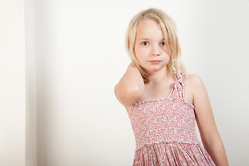 Image showing Portrait of a young teenager girl in studio