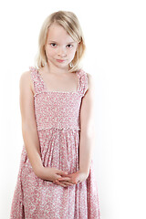 Image showing Portrait of a young teenager girl in studio