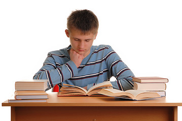 Image showing Boy in Library