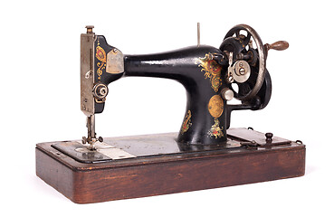 Image showing Antique, vintage sewing machine