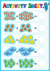 Image showing Activity sheet topic image 5