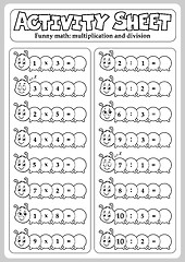 Image showing Activity sheet math theme 4