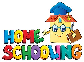 Image showing Home schooling theme sign 6