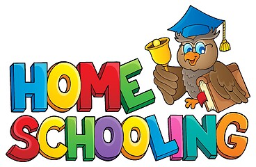 Image showing Home schooling theme sign 2