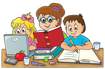 Image showing Home schooling theme image 1