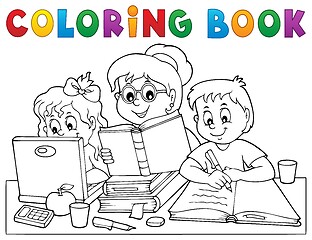 Image showing Coloring book home schooling image 1