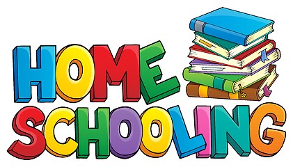 Image showing Home schooling theme sign 1