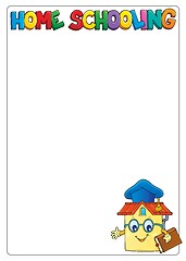 Image showing Home schooling theme frame 1