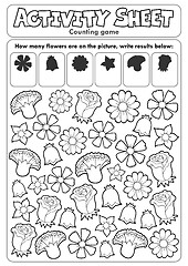 Image showing Activity sheet counting game 2