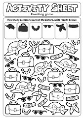 Image showing Activity sheet counting game 4