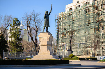 Image showing Statue of Stefan cel Mare AKA Stephen III the Great of Moldavia in Chisinau, Moldova