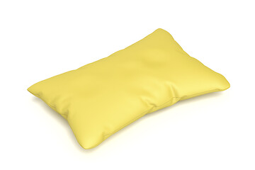 Image showing Comfortable yellow pillow
