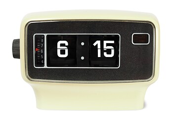 Image showing Vintage flip clock