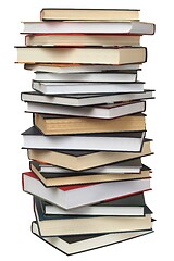 Image showing Stack of book on white