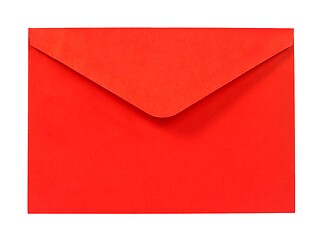 Image showing Red envelope on white