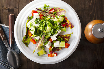 Image showing greek salad