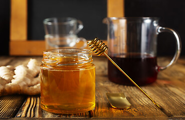 Image showing honey with ginger