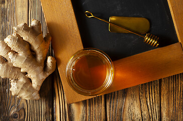 Image showing honey with ginger