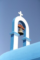 Image showing Greek church roof