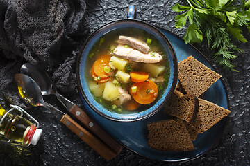 Image showing fish soup