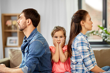 Image showing unhappy family at home