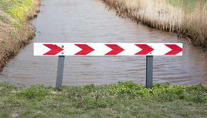 Image showing SIgn to warn the traffic