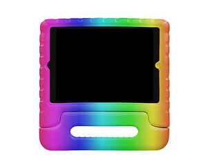 Image showing Tablet in a bright cover, designed for children
