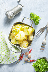 Image showing boiled potato