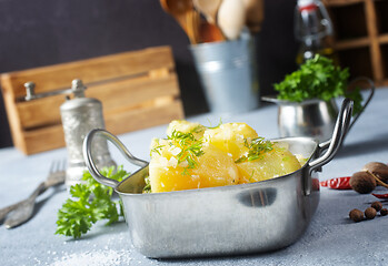 Image showing boiled potato