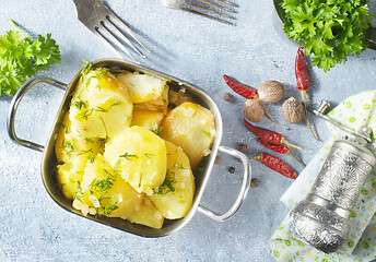 Image showing boiled potato