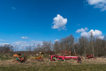 Image showing Abandoned farming equipment