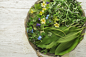 Image showing Healthy spring ingredients