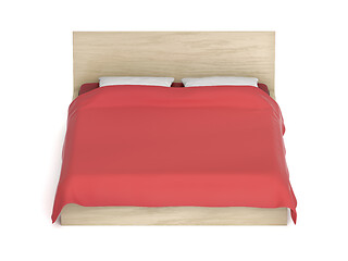 Image showing Comfort bed on white background
