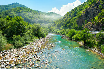 Image showing Mountains and the Tara river