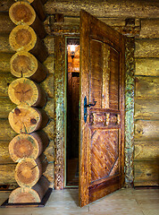 Image showing Door of a country house