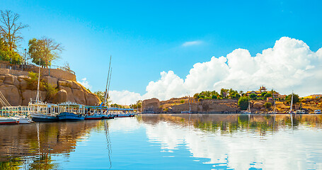 Image showing Nile in Aswan at day