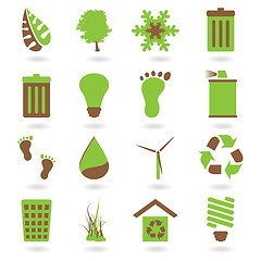 Image showing eco icon two tone