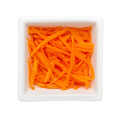 Image showing Shredded carrot