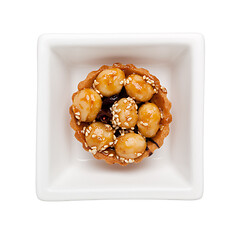 Image showing Macadamia nut tart