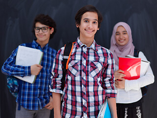 Image showing Arab teenagers group