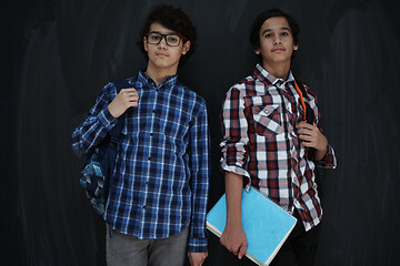 Image showing Arab teenagers brothers