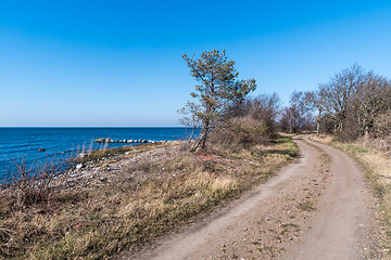 Image showing Coastal gravel road