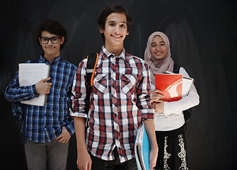 Image showing Arab teenagers group